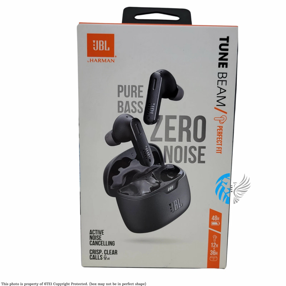 JBL Tune Beam TWS Bluetooth Noise-cancelling Earbuds - Black (JBLBEAMBLKAM) LN™